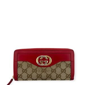 Gucci GG Canvas Zip-Around Wallet